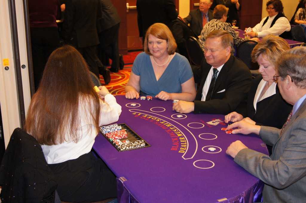 Casino Night Blackjack Dealer Action