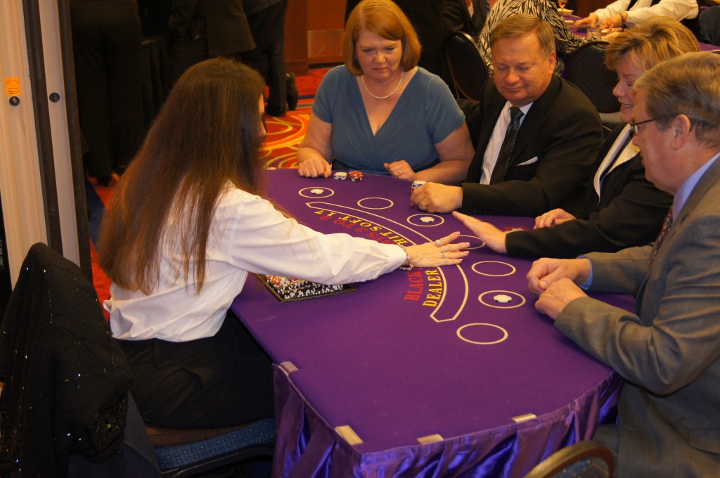 Casino Night Blackjack Dealer Action