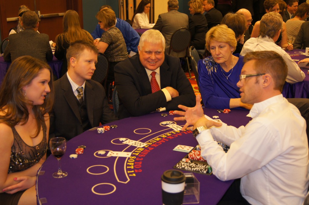 Casino Night Blackjack Dealer Jacks and Aces