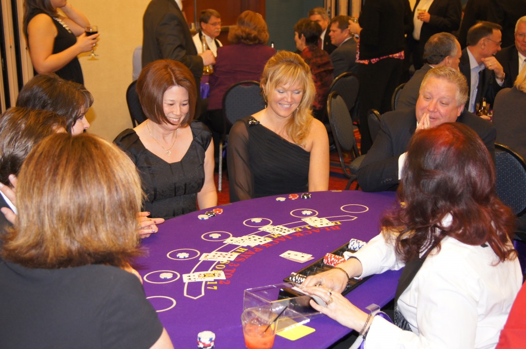 Casino Night Blackjack Table